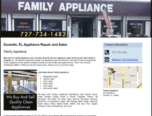 Tablet Screenshot of familyusedappliance.com